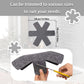 6 pieces - Pot holders - 38 cm - Pot protectors - Felt pot holders - coasters - felt pot protectors - cookware protector - kitchen utensils - for stacking pots, frying pans, ceramic pots, induction, glassware - grey