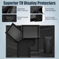 Outdoor TV case 50-52 inch - TV screen protector - waterproof and weatherproof outdoor flat screen case - 210D fabric - 51.2 x 5.9 x 32.6 inches - black