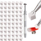 Nail Sponge SET - 100 Pieces - Nail Sponge with Metal Gripper - Soft Nail Sponges - Ombre Nail Brush - Nail Tools - For Gradient and Halo Nail Art - Professional Nail Tools and Accessories
