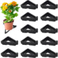 12 pieces - Flowerpot feet - Pot feet - Plant supports - Planter coasters - Flowerpot lifters - Triangular Planter Feet - Flowerpot risers - Non-slip - Breathable - Flowerpot feet - for Outdoor Plant Pots and Flowers - 7*5.5*2 cm - black