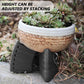 12 pieces - Flowerpot feet - Pot feet - Plant supports - Planter coasters - Flowerpot lifters - Triangular Planter Feet - Flowerpot risers - Non-slip - Breathable - Flowerpot feet - for Outdoor Plant Pots and Flowers - 7*5.5*2 cm - black