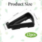 12 pieces - Flowerpot feet - Pot feet - Plant supports - Planter coasters - Flowerpot lifters - Triangular Planter Feet - Flowerpot risers - Non-slip - Breathable - Flowerpot feet - for Outdoor Plant Pots and Flowers - 7*5.5*2 cm - black
