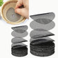 100 pieces - Round flowerpot mat - flowerpot mat - mesh garden mat - plant pot bonsai soil grid - for garden - prevents soil loss - drainage screens - 4.5 cm and 10 cm, 50 pieces each - black