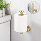 Wall-mounted toilet roll holder - Paper towel holder - waterproof - rustproof - 304 stainless steel toilet roll holder for bathroom - with screws - bathroom accessories - 163*80*47 mm - gold