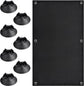 Blackout roller blind - No drilling required - 96 x 100 cm - Portable blackout curtain for windows - with 7 suction cups - Thermal insulation, Sun protection, Roller blind for skylight, Bedroom, Garden, Car - Black