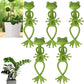 5 Pieces - Frog Plant Stand - Plant Support - Green Frog Plant Supports - Cute Frog Flowerpot Hugger Plant Climbing Fixture Clips - Freestanding - Animal Figurines Planter Pot Hanger Decorations
