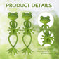 5 Pieces - Frog Plant Stand - Plant Support - Green Frog Plant Supports - Cute Frog Flowerpot Hugger Plant Climbing Fixture Clips - Freestanding - Animal Figurines Planter Pot Hanger Decorations