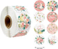 Label - 2 rolls (1000 pieces per roll) - Sealing sticker - Sealing sticker - Sticker - Flower stickers - Envelope sealing sticker - Gift sealing - Coded label stickers - self-adhesive labels - for gifts, wedding, birthday, party, packaging