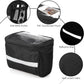 Bicycle Handlebar Bag - Waterproof Handlebar Bag - Detachable Bicycle Handlebar Bag - Bicycle Travel Accessories - Phone Bike Bag - Luggage Organizer - with transparent holder for mobile phones - Bicycle Bags for Electric Bikes - Black