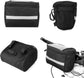 Bicycle Handlebar Bag - Waterproof Handlebar Bag - Detachable Bicycle Handlebar Bag - Bicycle Travel Accessories - Phone Bike Bag - Luggage Organizer - with transparent holder for mobile phones - Bicycle Bags for Electric Bikes - Black