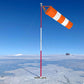 2 pieces - Wind indicator - Outdoor wind sock - Wind socks - Wind sack - Wind direction indicator - Weather vanes - Garden flag - Outdoor flag - outdoor wind sock - wind socks for the garden - orange and white - 80 cm