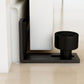 2 Pieces - Sliding Door Floor Guide Doors - Sliding Rails - Sliding Door System - Bottom-Wall Mounting Adjustable Roller Double Wheel - Adjustable Floor Guide - Door Guide - No Punching Required - Guide - Black - Smooth and Quiet