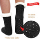 House socks - fluffy warm coral fleece lined - non-slip socks for men and girls - Thick Winter coral fleece - Sleep socks - Postpartum socks - Fluffy Slipper socks - soft and comfortable floor socks - Black