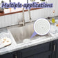 Pieces Silicone Bathtub Drain Stopper - Drain Plug - Universal Bath Stopper - Sink Plug - Bath Plug - Drain Stopper for Bath and Washbasin - Sink Stopper - Drain Plugs - Washbasin Bath Plug - for kitchens, bathrooms, laundries - White