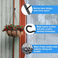 pieces - 10*7 cm - Ceiling hooks - metal hanging basket brackets - wall hooks - metal wall hooks - wall-mounted flower hangers - hanging plant hangers - with screws - for planters, bird feeders and lanterns - black