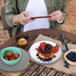 5 pieces - Coasters - 18 cm - Round Coasters - Heat-resistant coaster - Pot coasters - Vase mat - Table accessories - for hot dishes, pots and pans - for kitchen, furniture, countertops and table coasters - grey