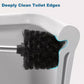2 pieces - Toilet brush - Stainless steel toilet brush - With screw head - WC brush - Toilet brush - With handle - Stainless steel handle - Universal - Replacement toilet brushes - The brush heads are individually replaceable - Black