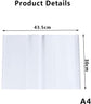Book Sleeve - 10 pieces transparent A4 notebook cover - book cover - Book Sleeve - A4 book cover - Book Sleeve - Insert folders - paper book protector - transparent notebook cover - transparent notebook cover - Transparent