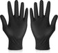 50 Pairs of Gloves - Reusable Cleaning Gloves - Black Rubber Glove - Non-Slip Bouncy Professional Hair Coloring Accessories - Size L