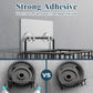 Soap Holders - 2 Pieces - Hanging Soap Holder - Soap Dish - Soap Holder for Shower Wall with 4 Hooks - Stainless Steel - Soap Holder with Drain - Small Soap Dish - Wall Mounting - Portable - Bathroom Accessories - Shower - No Drilling Required - Self-Adhe