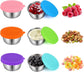 6 pieces - Dressing cups - Food storage containers - 40 ml - Sauce cup - salad dressing containers - food containers - stainless steel container - with silicone lids - leak-proof - reusable - for salads, processed foods - 5.5*5.5*2.5 cm