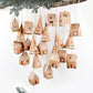 24 Pieces Advent Calendar Gift Boxes - Christmas Treat Boxes Gift Packaging - Triangular Advent Calendar Gift Boxes - Christmas - Number Stickers - DIY Advent Calendar - Party and Gift Box for Candy Gift Decorations