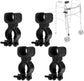 pieces - walking stick holder - wheelchair accessories - scooter accessories - crutch holder - versatile crutch holder - universal accessories for crutches, rollator, wheelchair, bicycle - 8.3*4.5*3.3 cm - black