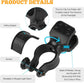 pieces - walking stick holder - wheelchair accessories - scooter accessories - crutch holder - versatile crutch holder - universal accessories for crutches, rollator, wheelchair, bicycle - 8.3*4.5*3.3 cm - black