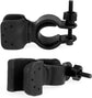 pieces - walking stick holder - wheelchair accessories - scooter accessories - crutch holder - versatile crutch holder - universal accessories for crutches, rollator, wheelchair, bicycle - 8.3*4.5*3.3 cm - black