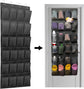 150*56 cm - Over-the-door shoe organizer - Wall compartment - 24 large - breathable mesh pockets - shoe rack - hanging storage - various storage space - breathable over-the-door closet storage, sneakers - black