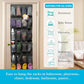 150*56 cm - Over-the-door shoe organizer - Wall compartment - 24 large - breathable mesh pockets - shoe rack - hanging storage - various storage space - breathable over-the-door closet storage, sneakers - black