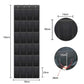 150*56 cm - Over-the-door shoe organizer - Wall compartment - 24 large - breathable mesh pockets - shoe rack - hanging storage - various storage space - breathable over-the-door closet storage, sneakers - black