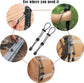 Backpack - trekking pole holders - straps - elastic cord - hiking cord - pole attachment buckle - adjustable trekking poles - for camping, hiking, mountaineering, tactical bag accessories - 10 pieces