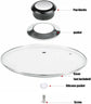 Pot Lid Knob - 8 Pieces - Universal Kitchen Knobs - Lid Knob - 5-12mm Universal - Stainless Steel - Lid Handle - Lid Knob - Pan Lid Holding Handle - Saucepan Lid Knobs - Kitchen Cookware Knob - Anti-Burn Knob