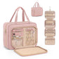 Pink Hanging Travel Toiletry Bag Large Makeup Bag