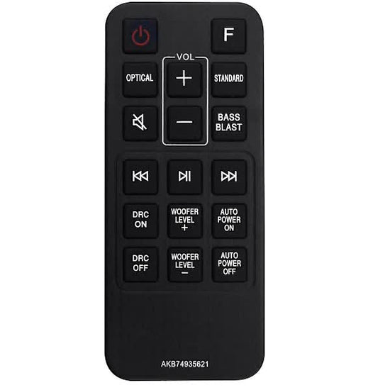 Replacement Remote Control AKB74935621 Compatible with LG Soundbar SJ2 SJ2.AEUSLLK SJ2.DEUSLLK