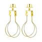 Lampshade Holder Adapter Kit with Knob Leveling System Gold Stabilizer