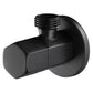 Black Shut-off Valve Angle Faucet Brass Diverter Toilet Shower Nozzle Connector Solid Brass Coupling Bracket