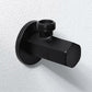 Black Shut-off Valve Angle Faucet Brass Diverter Toilet Shower Nozzle Connector Solid Brass Coupling Bracket