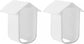 2 pieces - Camera silicone protective cover - security camera protective cover - white - soft silicone case - security camera protective cover - weatherproof silicone housing - for EufyCam 2C
