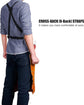 Apron - BBQ apron - BBQ apron leather men - Unisex - Gift - Apron for Women and Men - Adjustable Buckle - Leather - 99*61cm - Brown