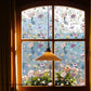 Static window sticker - window sticker - Wall decoration - 45*100cm - flower plant - PVC - B