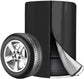 Tire cover - 1 piece - For 4 tires - Tire storage - 420D - 73*110cm - Car tire bag - Cover for car tires - Waterproof - Sun protection - Dustproof - Car tire cover - Winter tire cover - Black