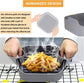 Airfryer accessories - Silicone baking dish - Hot air fryer - Baking tins - Baking paper alternative - Basket baking tin - 20 CM - including gloves and oil brush - gray - Accessories