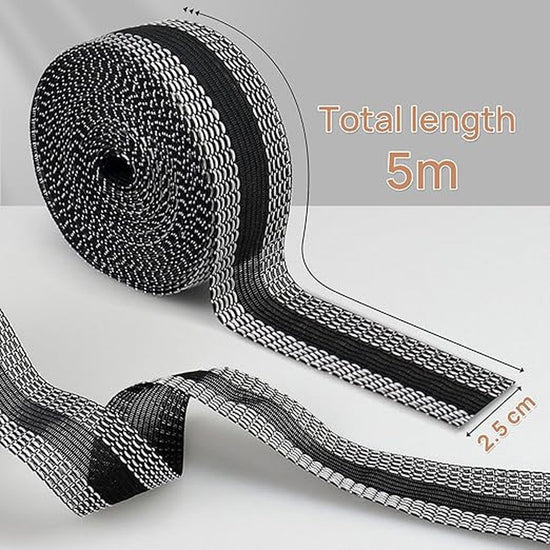 Iron-on tape - Shorten trousers - Shortening hem tape - Black - 5 meters