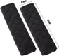 Seat Belt Covers - 4 Pieces - Seat Belt Cushion - Seat Belt Protector - Seat Belt Cover - Shoulder Covers - Car Seat Belt Cover - Shoulder Cover - Car Seat Belt Protector - Universal - Black + Gray - 27cm