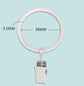 Curtain rings - 45 pieces - Inner diameter 3.8CM - White - Curtain clips for curtain rods - Metal clamps with clip - Hooks for shower curtains, towels, tea towels and dishcloths - Curtain hooks - Curtain hooks
