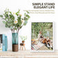 pieces - Plate stand - Display - Holder - Decorative plates - Books - Photo frame stand - Plates - Rack - Kitchen cabinet - Metal - white - 7.5*14 cm