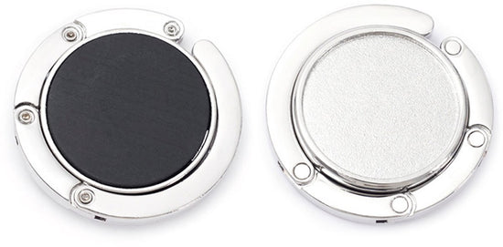 Bag Hanger Table - 2 pieces - Foldable bag hanger - Portable bag hook - Bag hook - With anti-slip pad - for table or desk - Silver