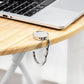 Bag Hanger Table - 2 pieces - Foldable bag hanger - Portable bag hook - Bag hook - With anti-slip pad - for table or desk - Silver